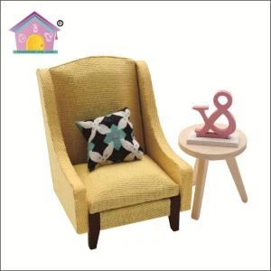 Chaise en bois de meubles miniatures bricolage