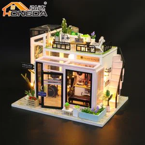 M903 Maison de poupée miniature en bois à faire soi-même