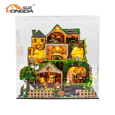 Kit de maison de poupée avec couverture à poussière