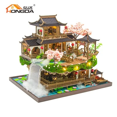 Maison de poupée de style chinois de luxe