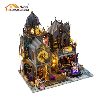 Maison de poupée en bois magique